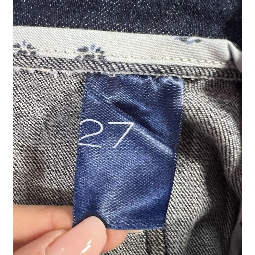 pilcro anthropologie size 27 denim cargo jeans Wide Leg blue Zipper - Picture 3 of 12